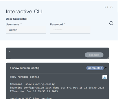 Interactive CLI Credentials