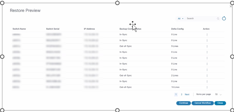 View Restore Preview User Task