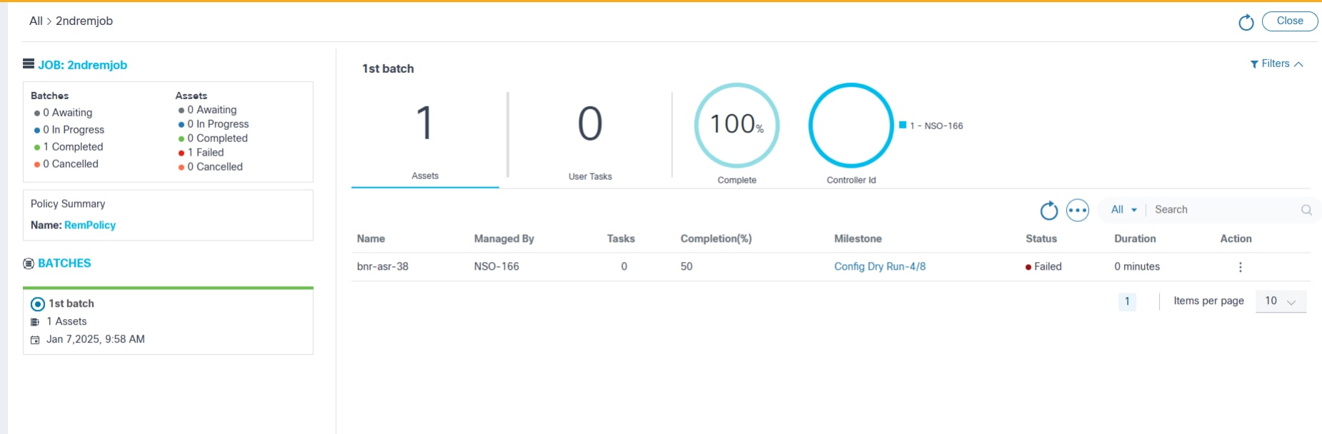 Remediation Execution: Device List