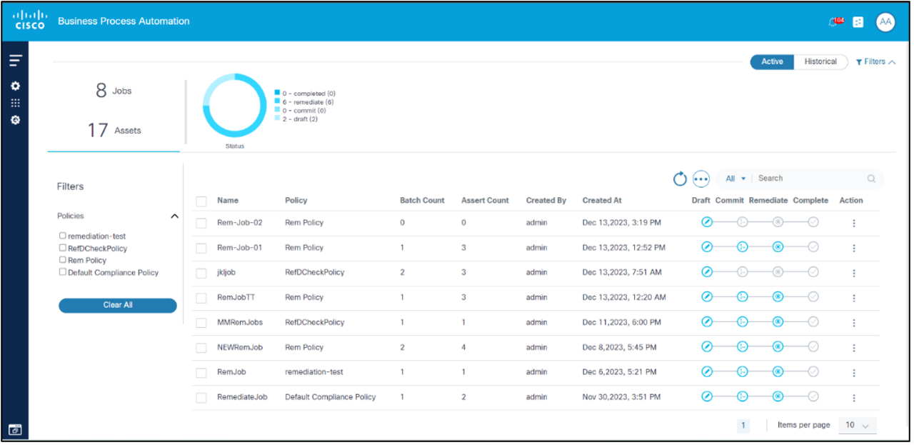 Remediation Jobs List