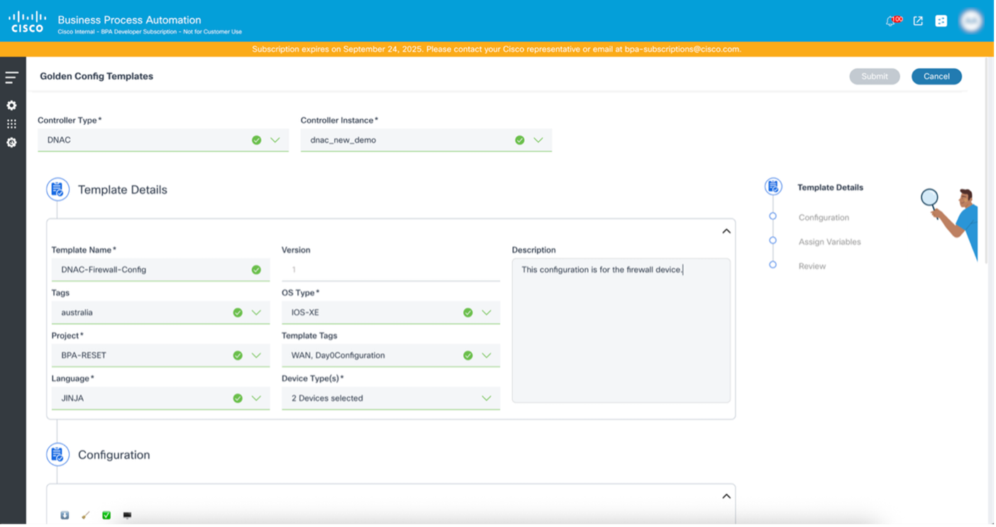 Required Fields for Template