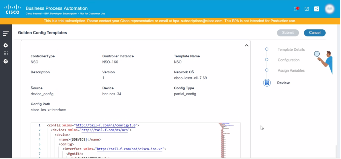 Review NSO Template
