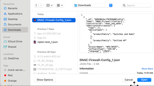 Template File in Finder