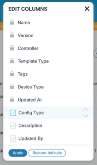 Edit Column Options