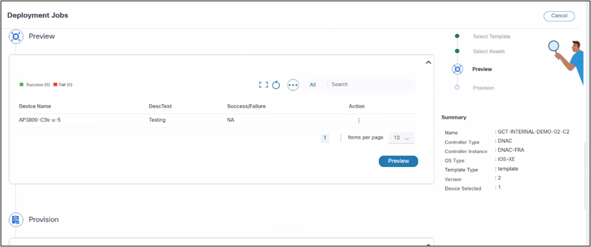 Deployment Job – Preview