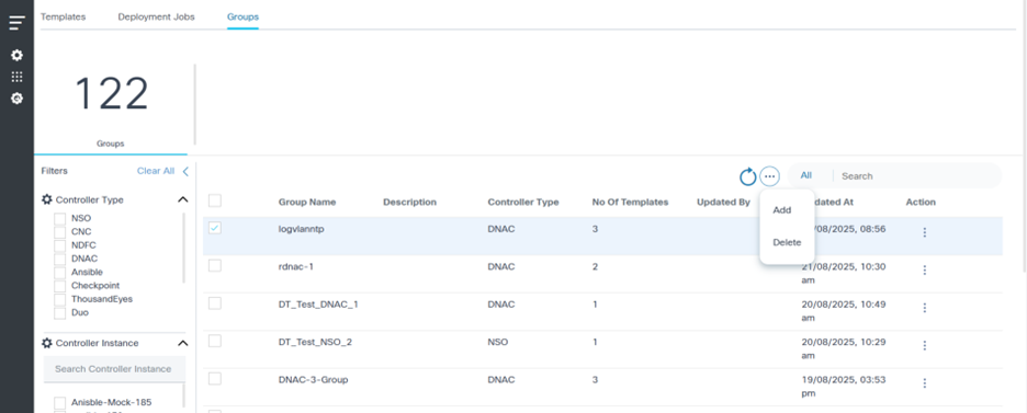 Delete Multiple Groups