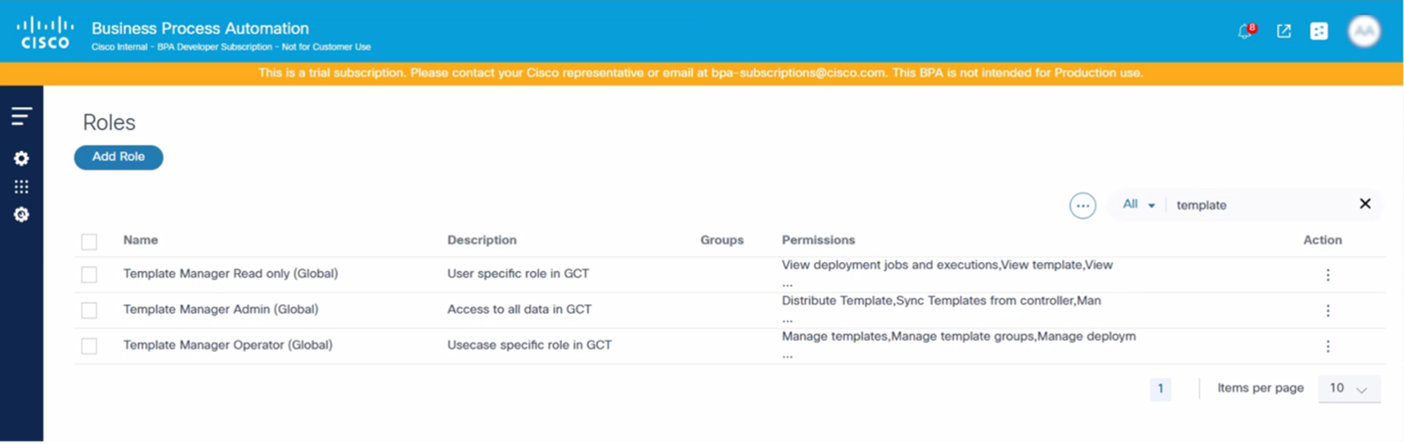 GCT Roles
