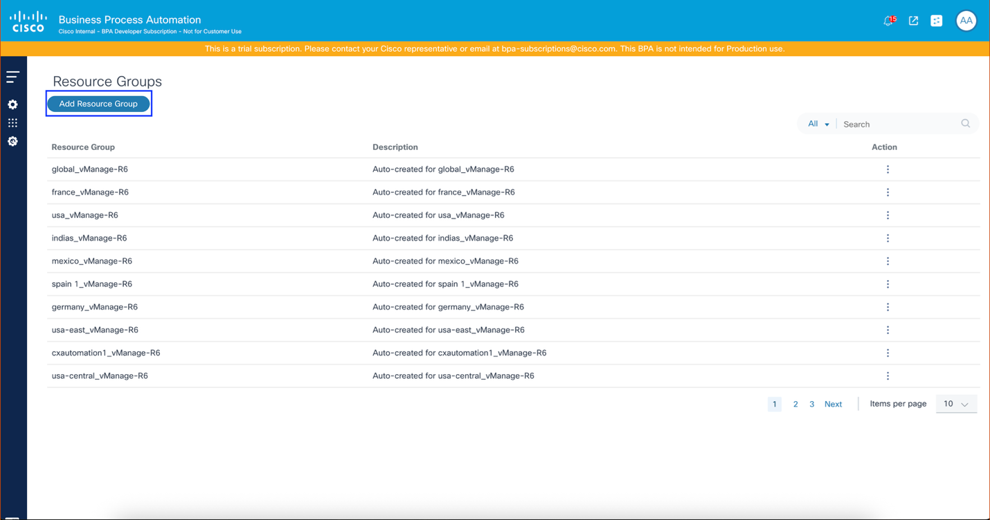 Add Resource Group Form