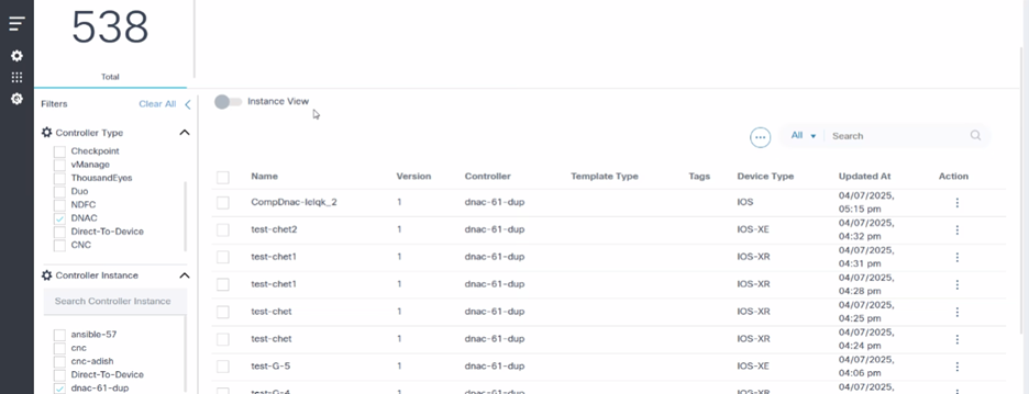 Instance View