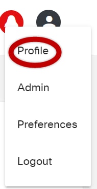 User Icon Profile Action
