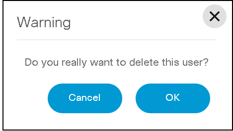 Delete User Warning