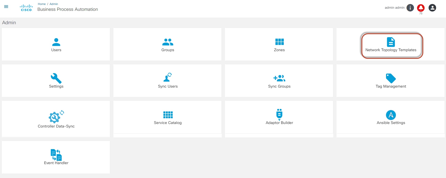 Network Topology Templates