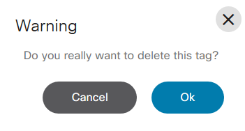 Delete: Warning Message