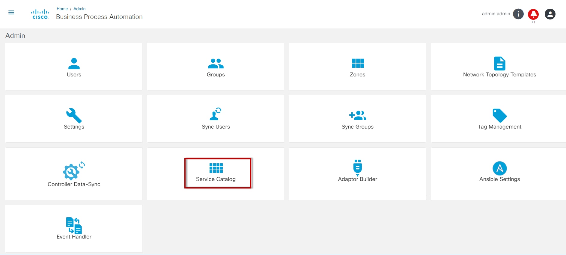 Service Catalog