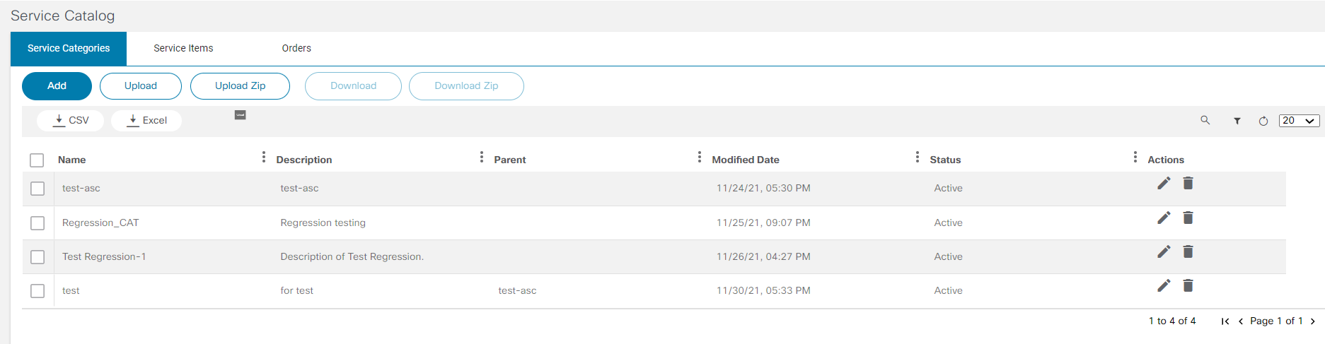 Add Service Category