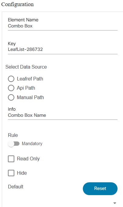 Configure Element Window 1