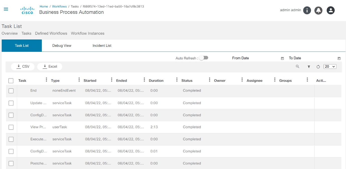 Workflow Instance