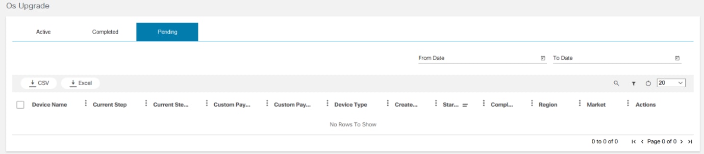 Pending Tab