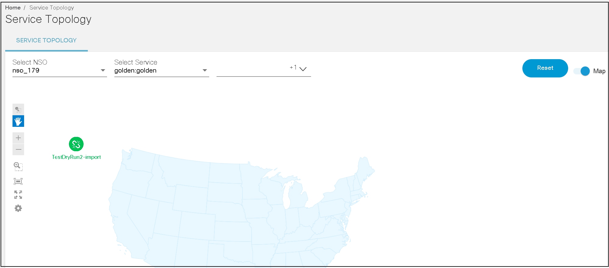 Service Topology Map