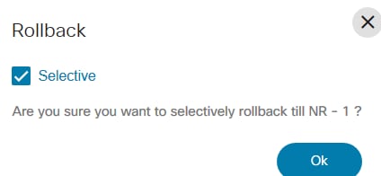 Rollback Confirmation