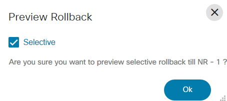 Preview Rollback Confirmation