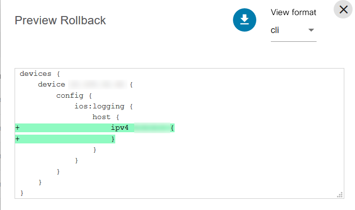 Preview Rollback Window