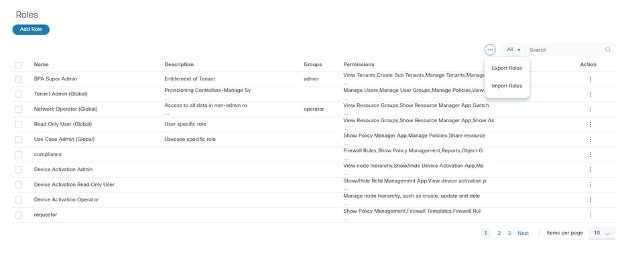 Import Roles Action