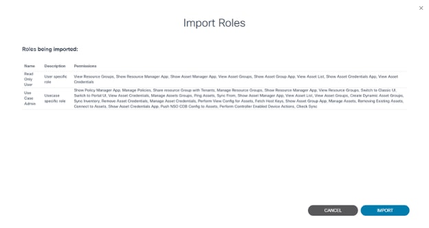 Import Roles