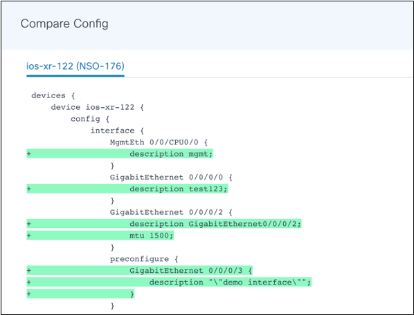 Compare Config