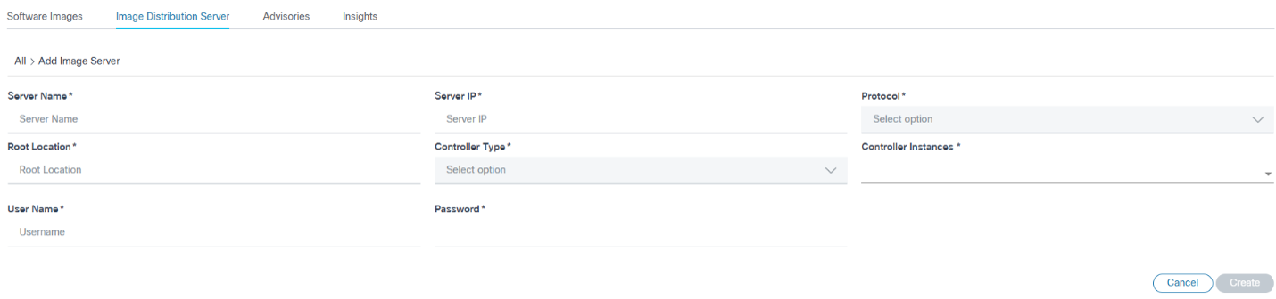 Add Image Server Details