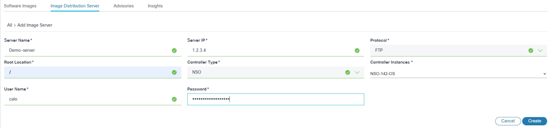 Add Image Server with Sample Details