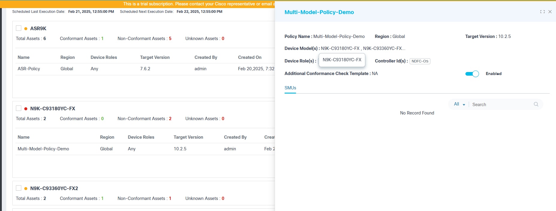 View Conformance Policy