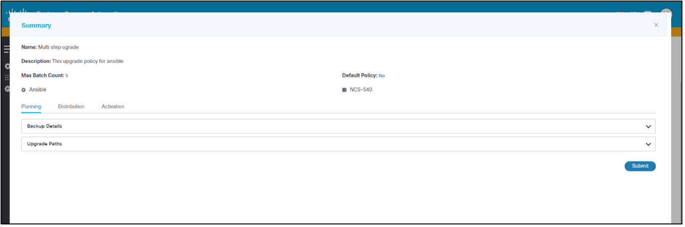 Summary - Multi-Step Upgrade Policy