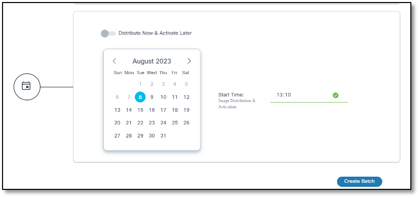 Distribution & Activation Job Type Schedule Options