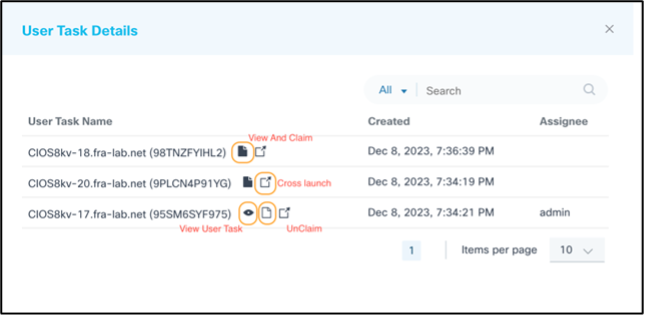 User Task Details