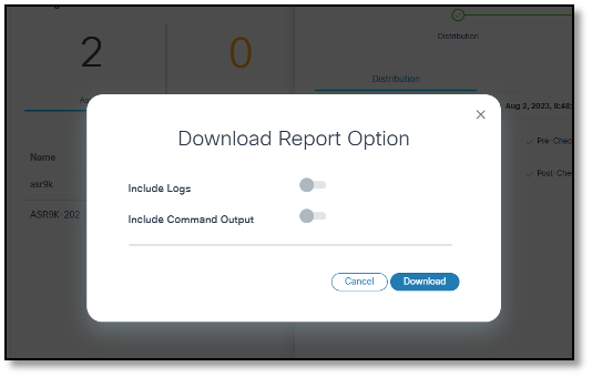 Download Report Option