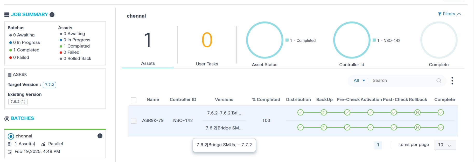 Sort - Bridge SMU Upgrade