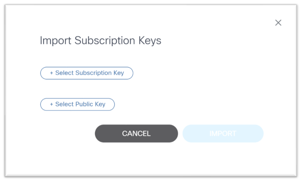 Import Subscription Keys
