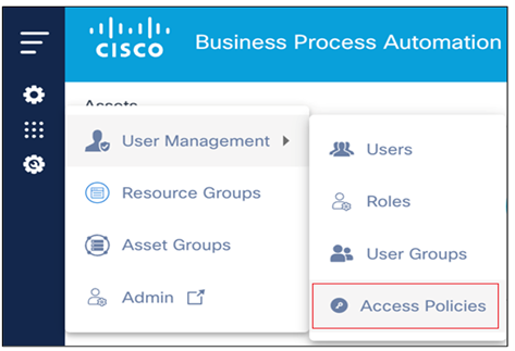 User Group - Access Policies