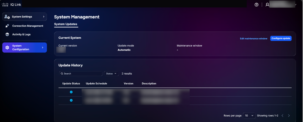 Configure Update