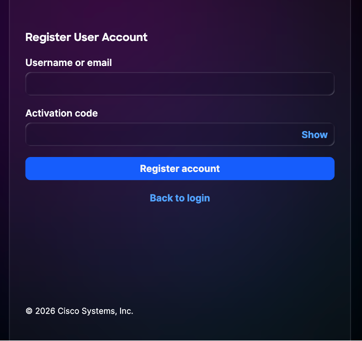 New User Account