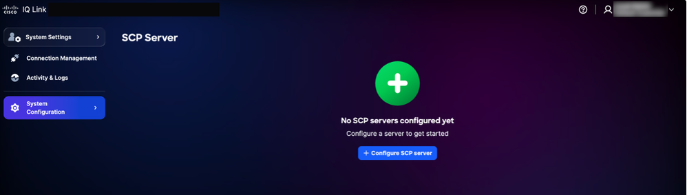 SCP Server Home page