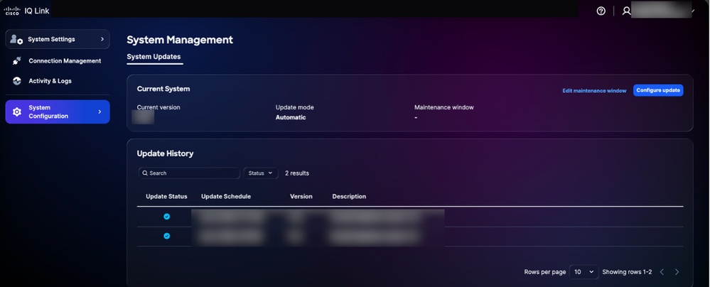 Configure Update