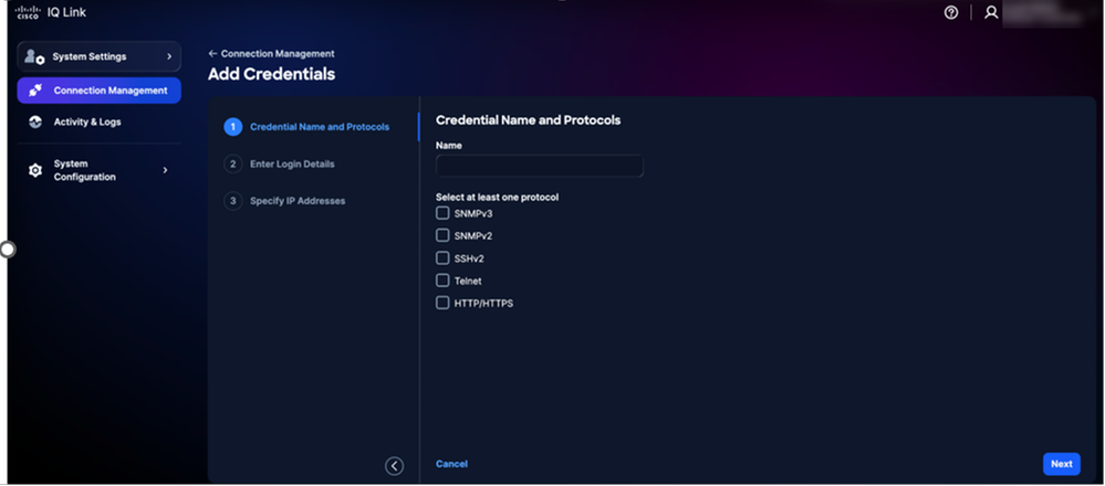 Add Credentials