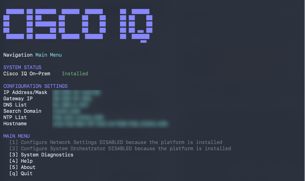 Main Menu
