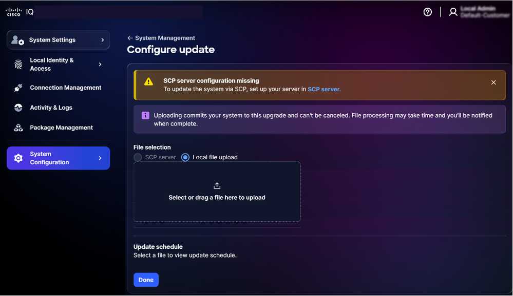 Configure Update