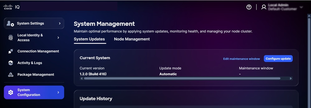 Edit Maintenance
