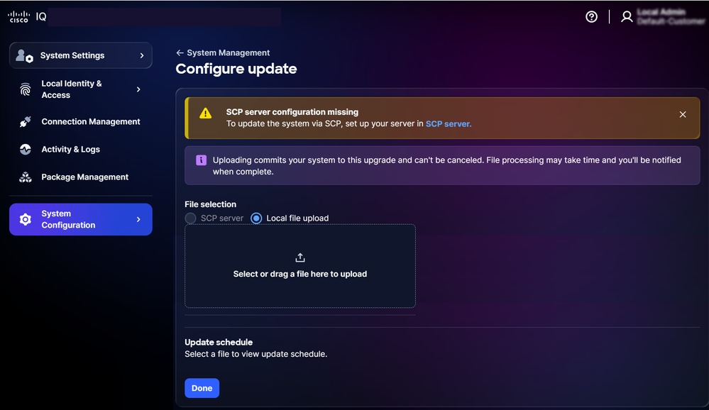 Edit maintenance window