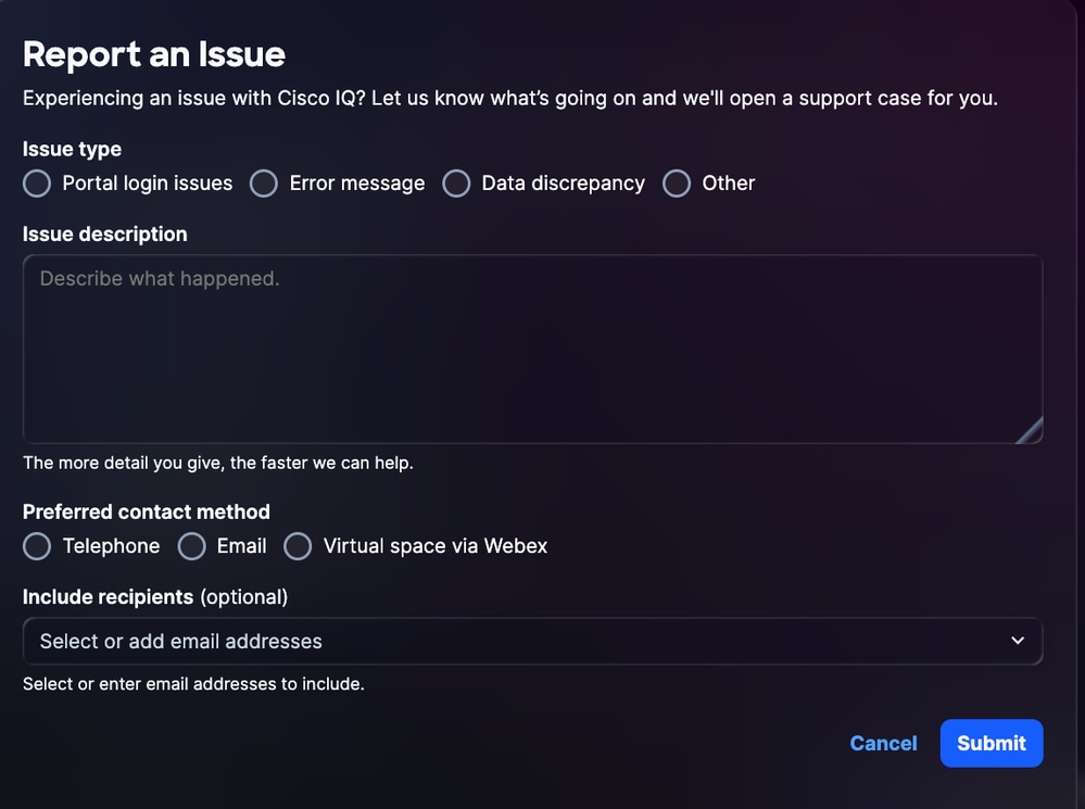 Report an Issue