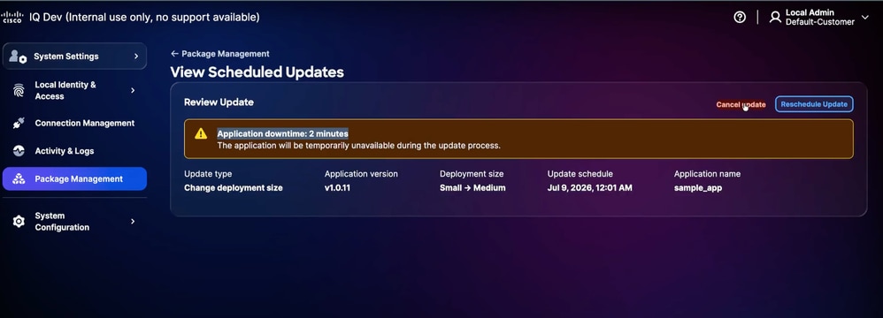 Schedule Updates